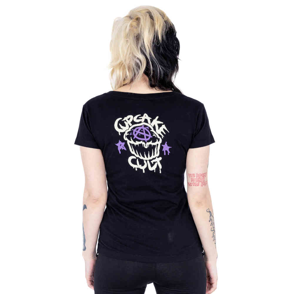 Cupcake Cult - Skelly Cat Ladies T-shirt - Black